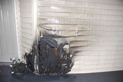 A fire in a apartment breezeway in Covington was extinguished by a sprinkler system.