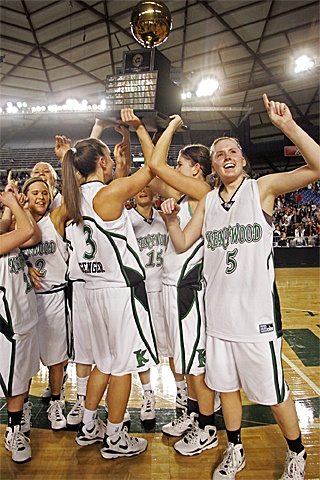 The Kentwood girls basketball team took the state 4A trophy with a win over Snohomish Panthers Saturday.