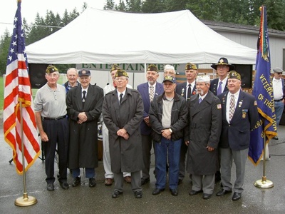 Veterans were honored at the Maple Valley Farmers' Market Saturday