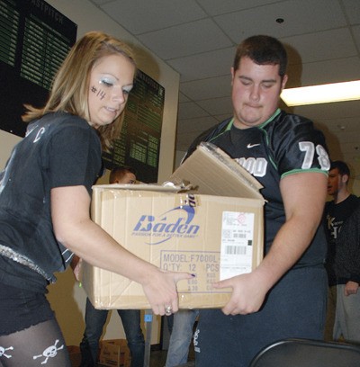 Kentwood High students participated in the Munch Madness food drive during third period on Nov. 12.