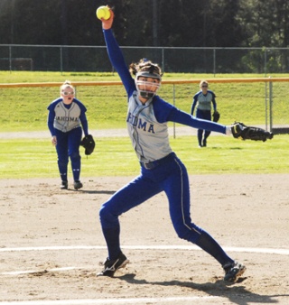 Sophomore Sammii Jimenez pitched a complete game against Auburn Friday at home. To view or buy photos go to www.maplevalleyreporter.com.