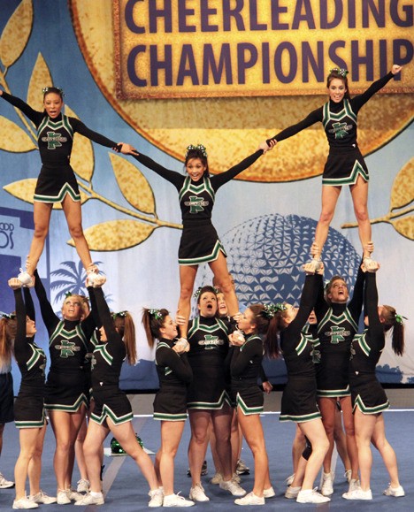 Kentwood’s Black cheer squad at the UCA Nationals in Florida: Carrie Arralde