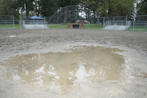 Patrick’s Field in Lake Wilderness Park has drainage issues that makes it unplayable but funding to fix it is in short supply.