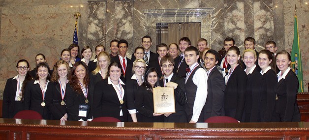 Tahoma High School's We the People team won the annual state competition that was held in Olympia on Jan. 11. The team will advance to the national competition in Washington D.C. in April.