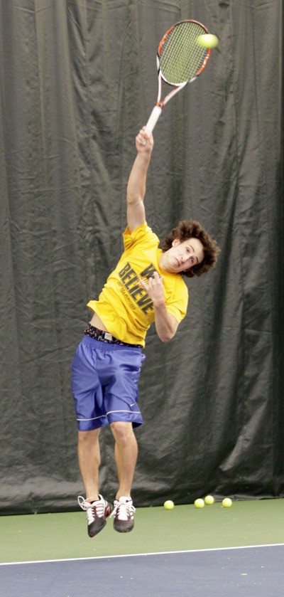 Kentwood’s Max Manthou completed his high school career with an unbeaten 76-0 overall singles record.
