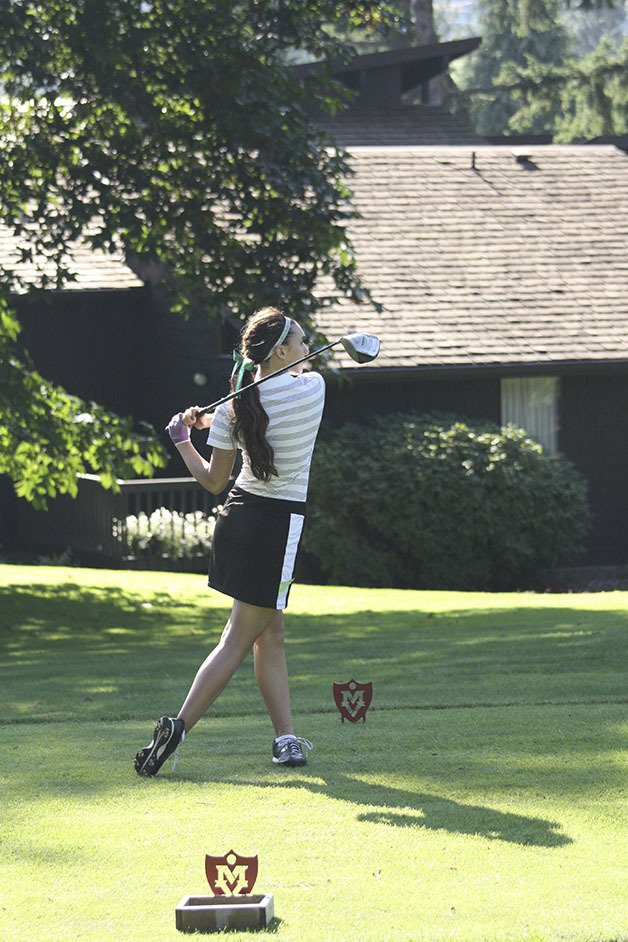 The Kentwood and Tahoma girls golf teams squared off on Thursday afternoon at Meridian Valley Golf course in Kent. Kentwood