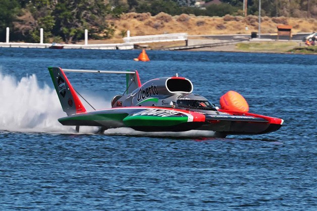 Oberto’s Miss Madison piloted by Jimmy Shane will be racing on the Lake Washington course during Seafair