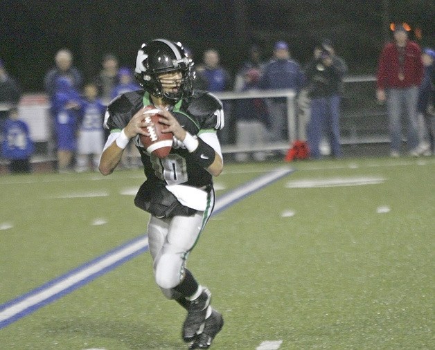 Kentwood quarterback Dane Manio posted a 3-1 record in four starts last season with the Conquerors. Manio is among the top-returning quarterbacks in the South Puget Sound League North Division.