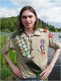 Michael Fahley received his Eagle Scout award June 7.