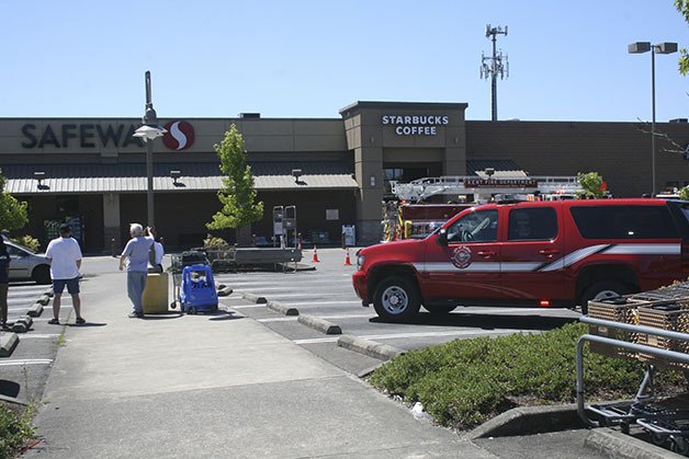 Customers were evacuated from Safeway following a reported freezer fire from inside the store.