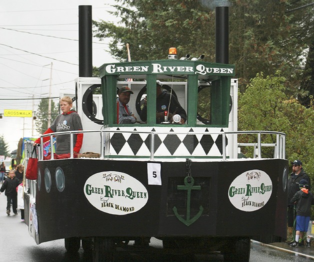 The refurbished Green River Queen made its first appearance at the Black Diamond Labor Day Parade Monday