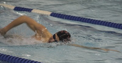 Kentlake's Tanner Keeling-Garcia won 100-yard freestyle in 51.30 and took second in the 500 free during the South Puget Sound League championship at Curtis High