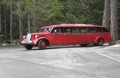 Mount Rainier National Park will become the official owner of this 1937 Kenworth touring motor coach.