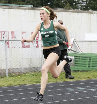 Kentwood’s Holly Dehart is among the many top-tier athletes Kentwood puts on the track this spring.