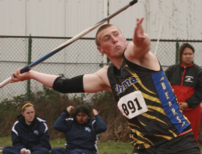 Derek Eager leads Tahoma and the nation in the javelin