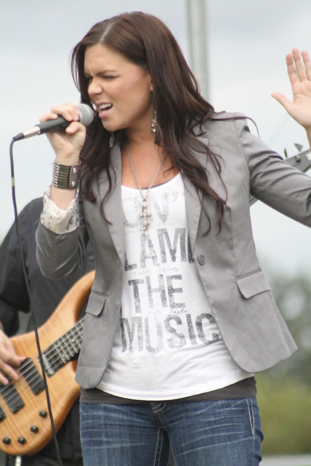 Rae Solomon performs at the inaugural Covington Summer Concert Series July 27 at Kentwood High.