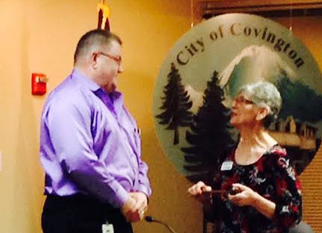 Covington Mayor Jeff Wagner took over the gavel from former Mayor Margaret Harto Jan. 12.