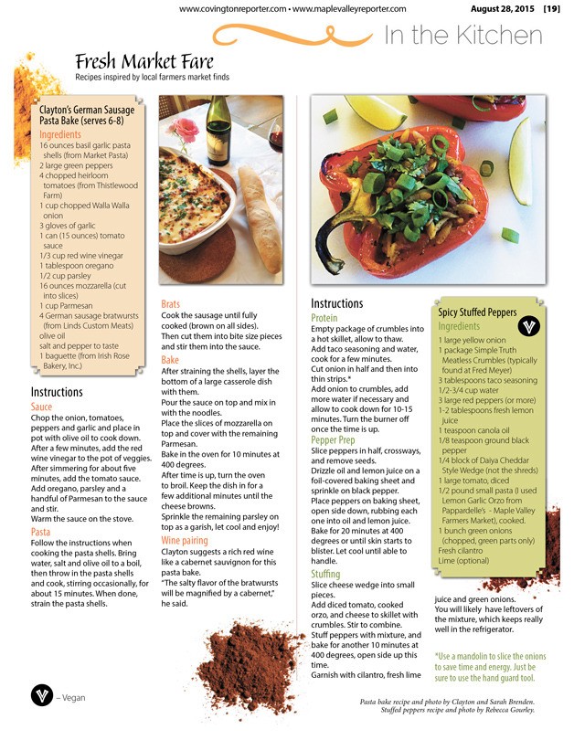 August 28 In the Kitchen feature page