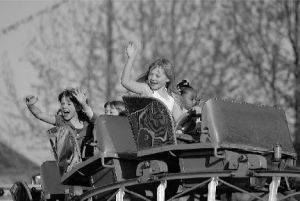 A kids’ roller coaster is among the attractions of the Puyallup Spring Fair April 17-20 at the Western Washington Fairgrounds. Live bands