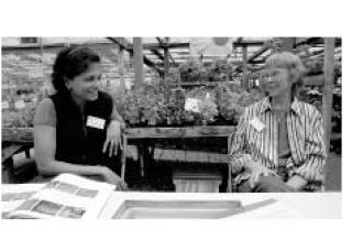 People trying for greener thumbs can get free advice from Master Gardeners such as Ranjani Ramamurthy (left) and Mary Hayes