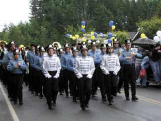 The Tahoma High School marching band