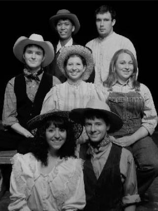 The cast of Icon Theatre’s production of “Oklahoma” July 23 through Aug. 2 at Kentwood High School’s Performing Arts Center includes (front row