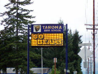 “...to the class of 1975’s 35th reunion” is something the event’s organizers would gladly add to Tahoma High School’s readerboard. The reunion is being planned for 2010.