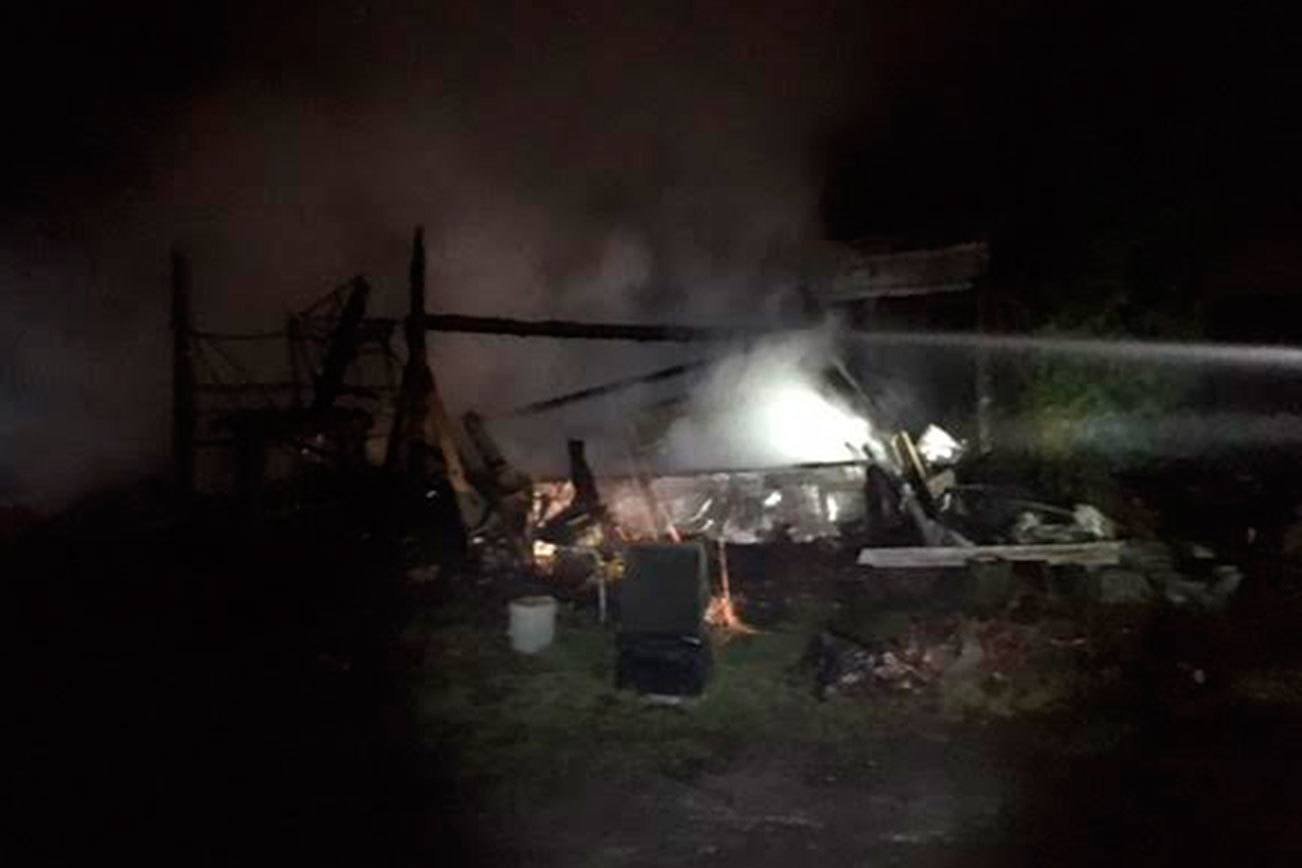 Firefighters respond to fire in garage