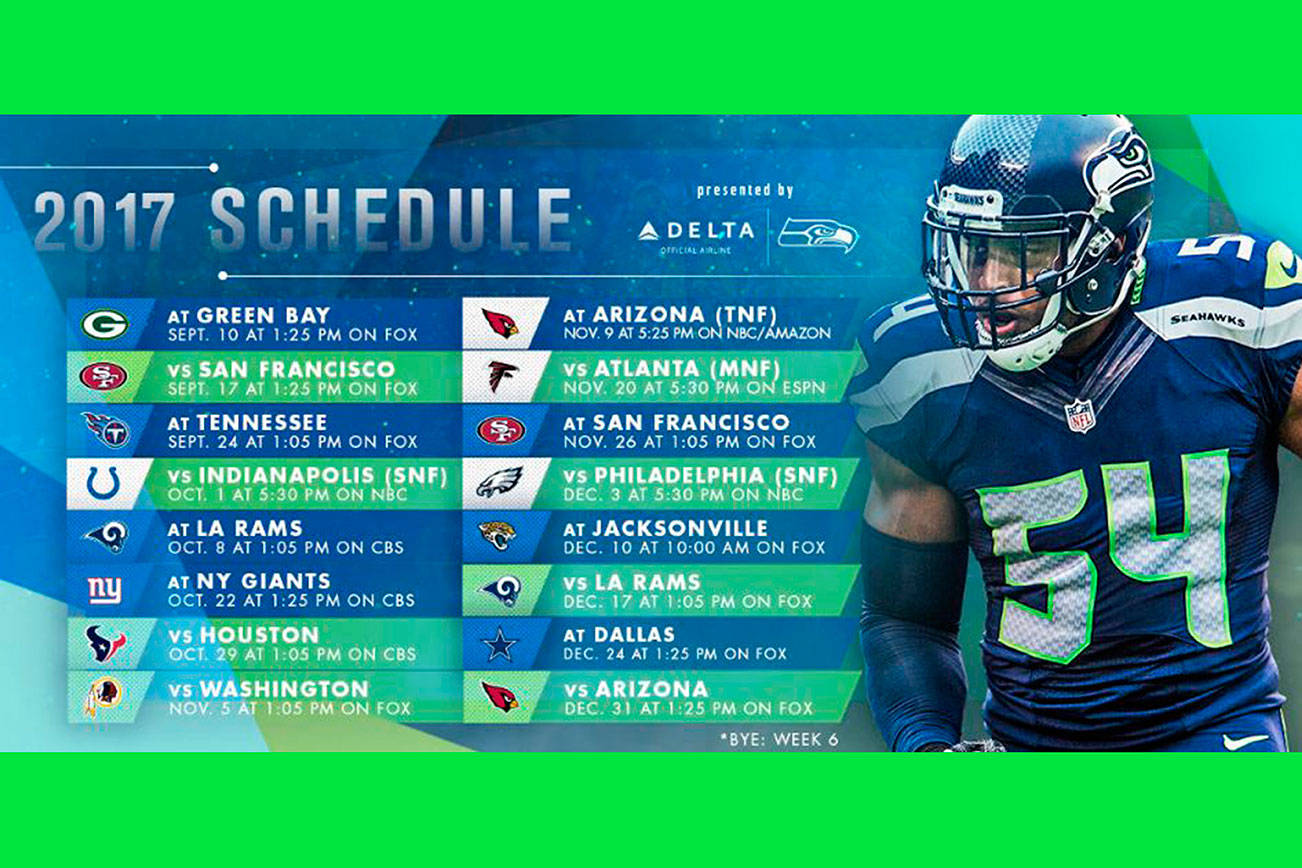 Seahawks released 2017 schedule, tickets on sale Saturday