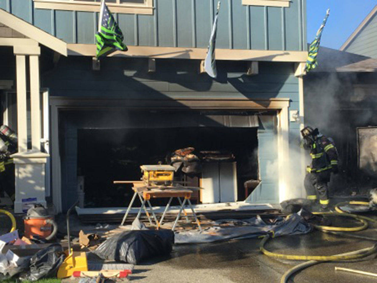 Maple Valley Fire and Life Safety responded to a 2-story house fire