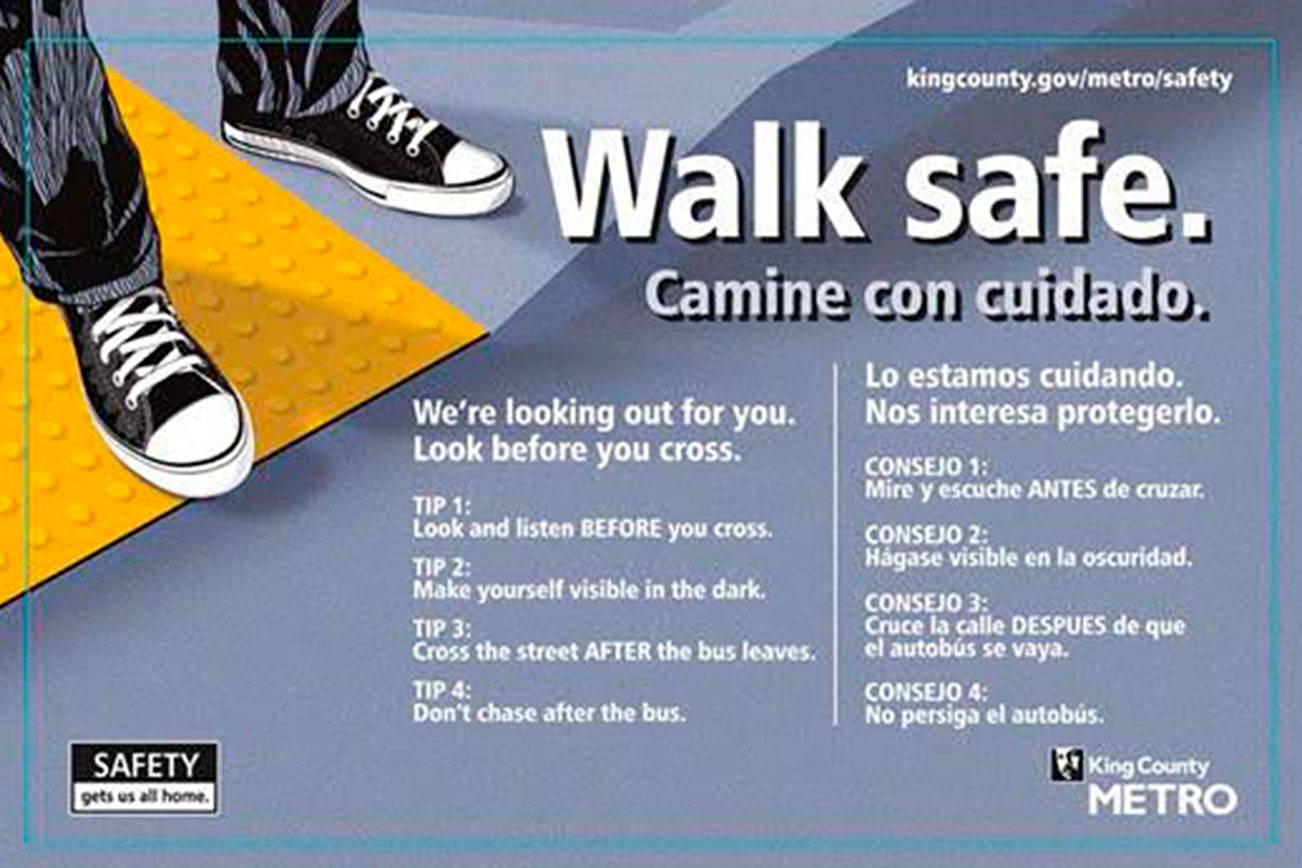 King County Metro launches ‘Walk safe’ pedestrian awareness campaign