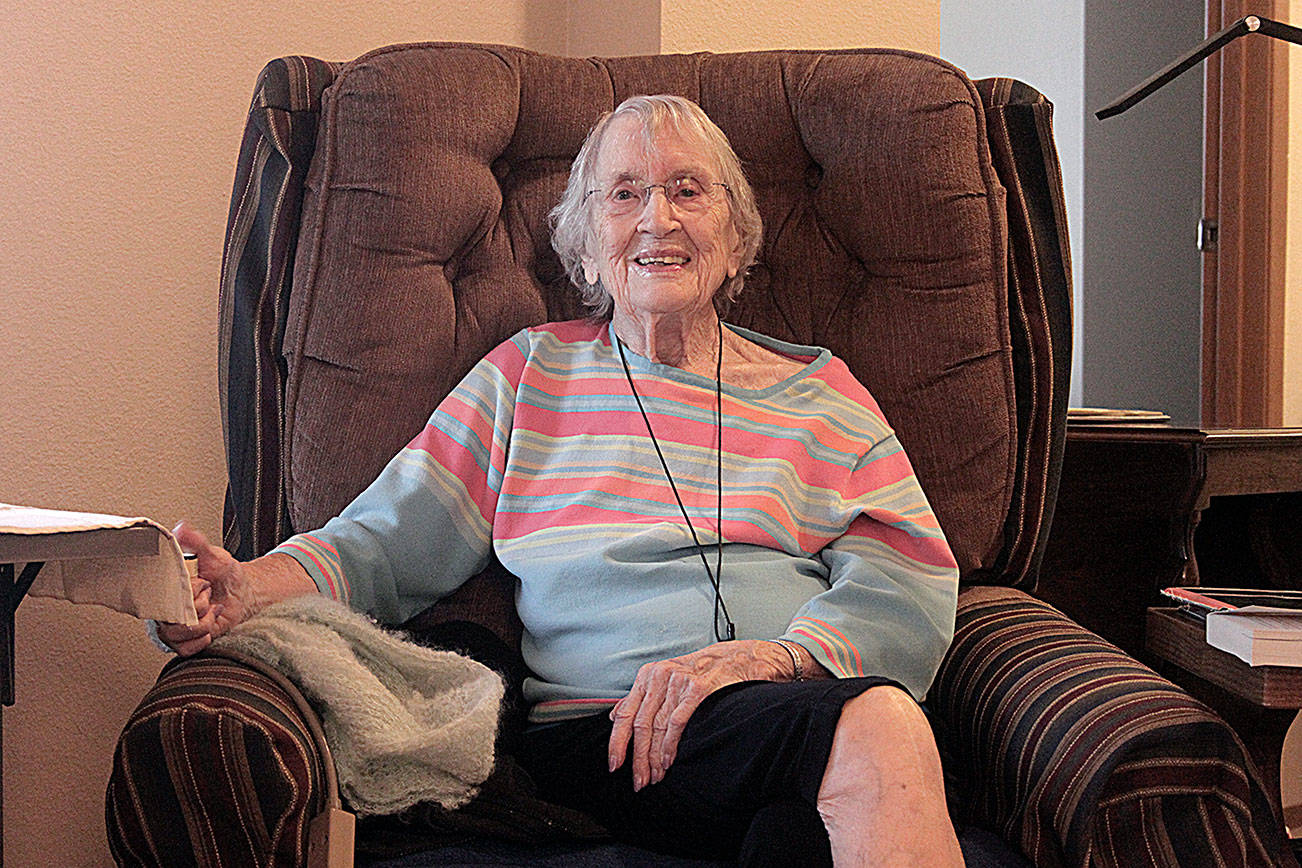 Bea Mathewson, 102, accidentally sent an email to the wrong person, ended up with two pen pals and was featured in a Buzzfeed video. She has been living in Renton since 1939. Leah Abraham, The Reporter