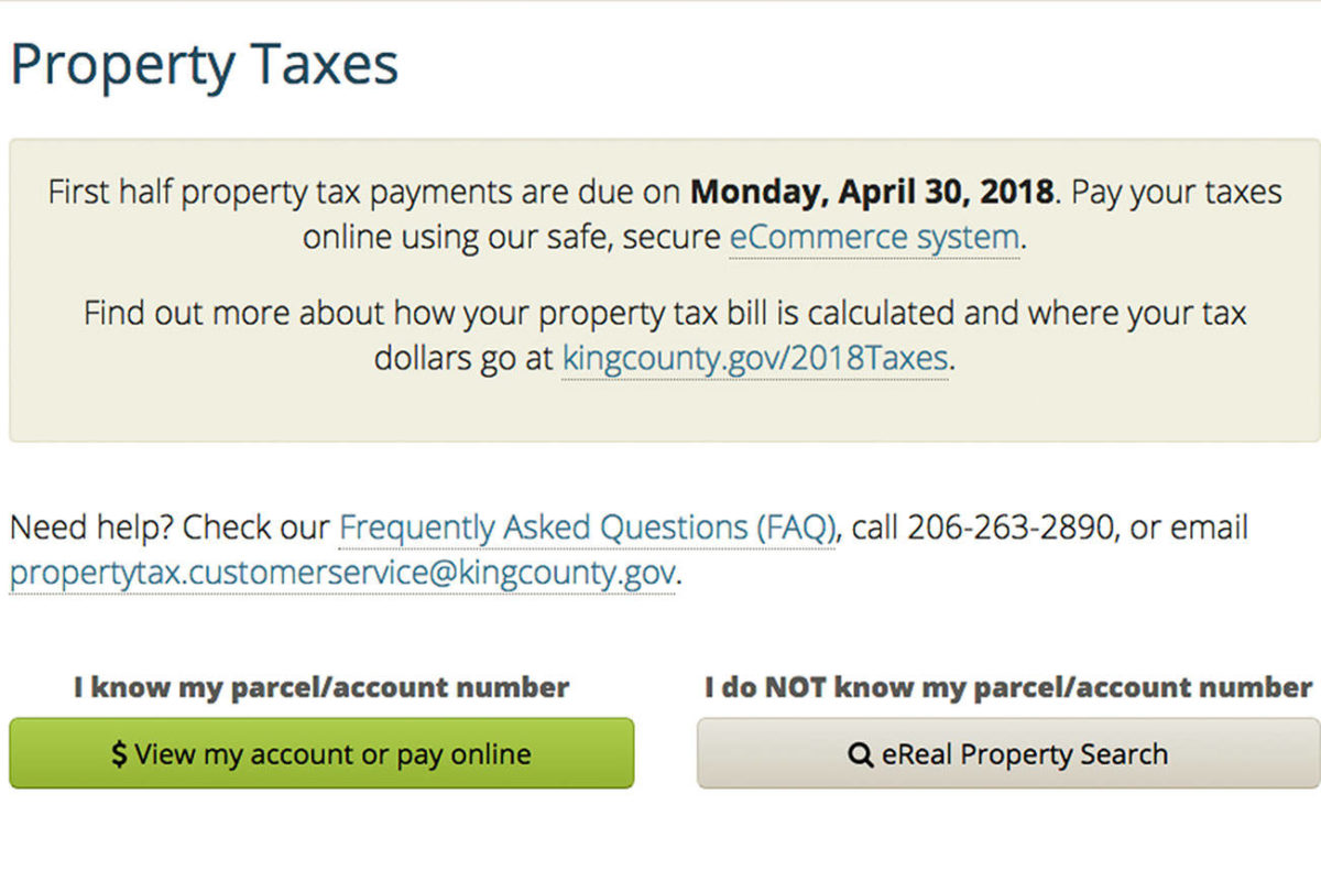 Property taxes are due for the first half of 2018 CovingtonMaple