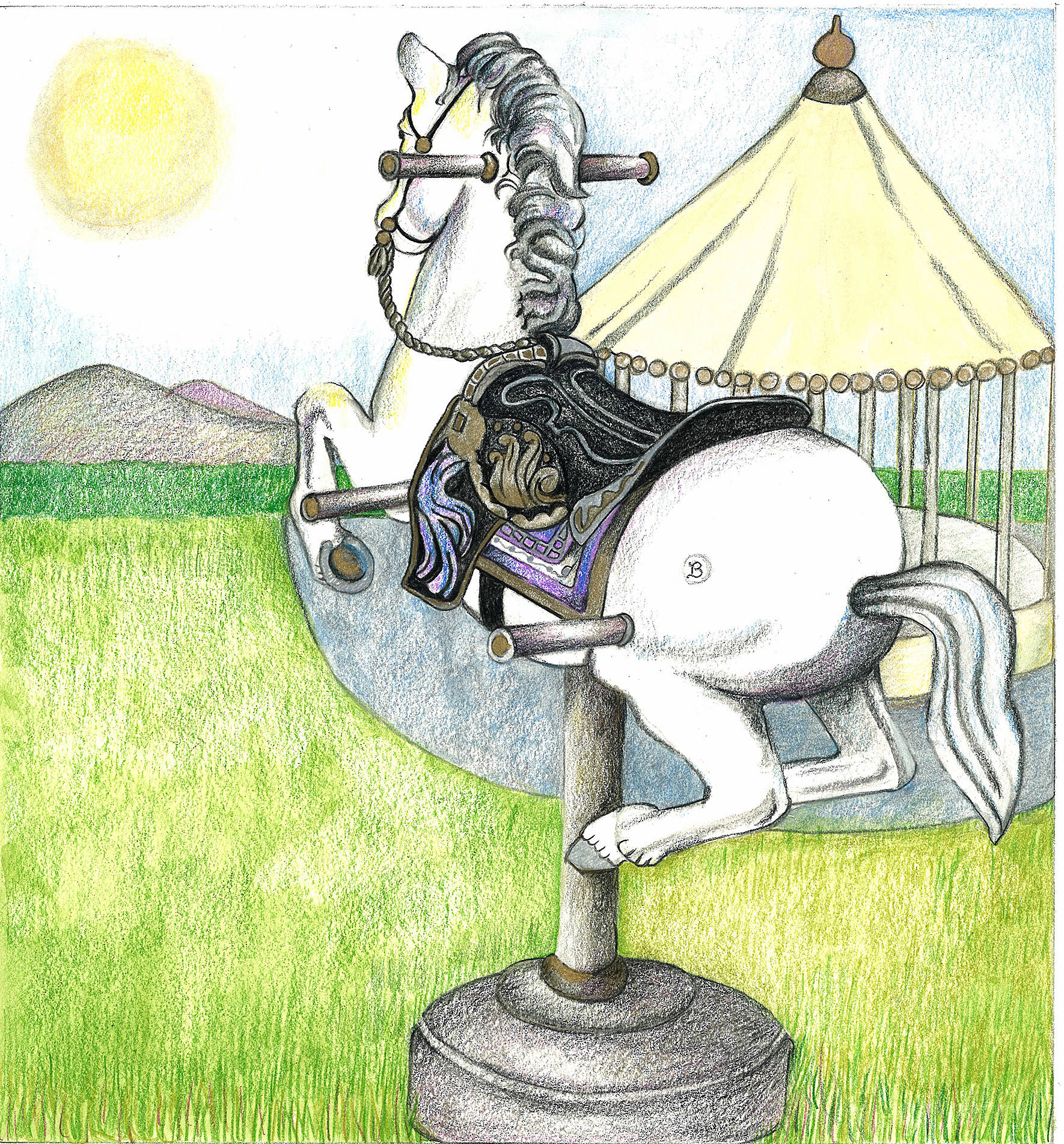 Submitted photo                                An illustration of “Buster the Dumpster Pony” by Leslie Cronkhite Armstrong.
