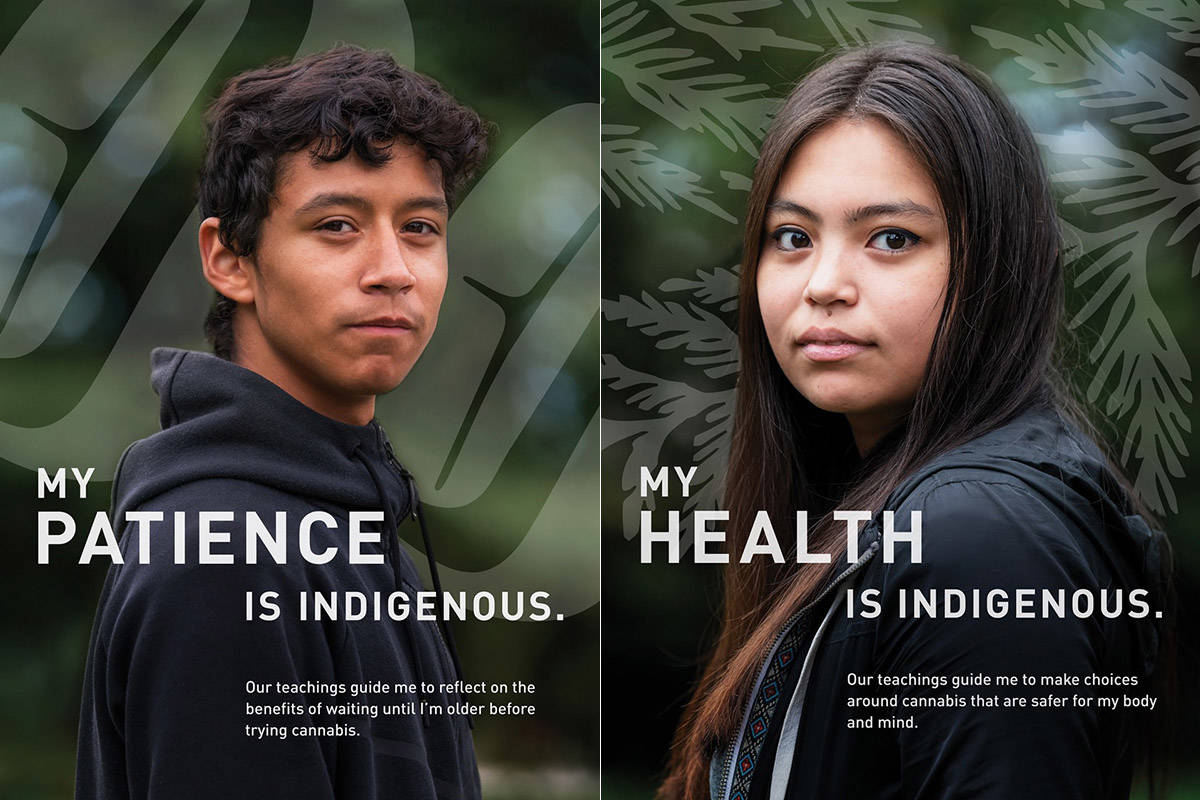 A new public health campaign launched this week by the FNHA is aimed at delaying cannabis use and reducing the harms for young people, as well as expectant and breastfeeding mothers. (Submitted)