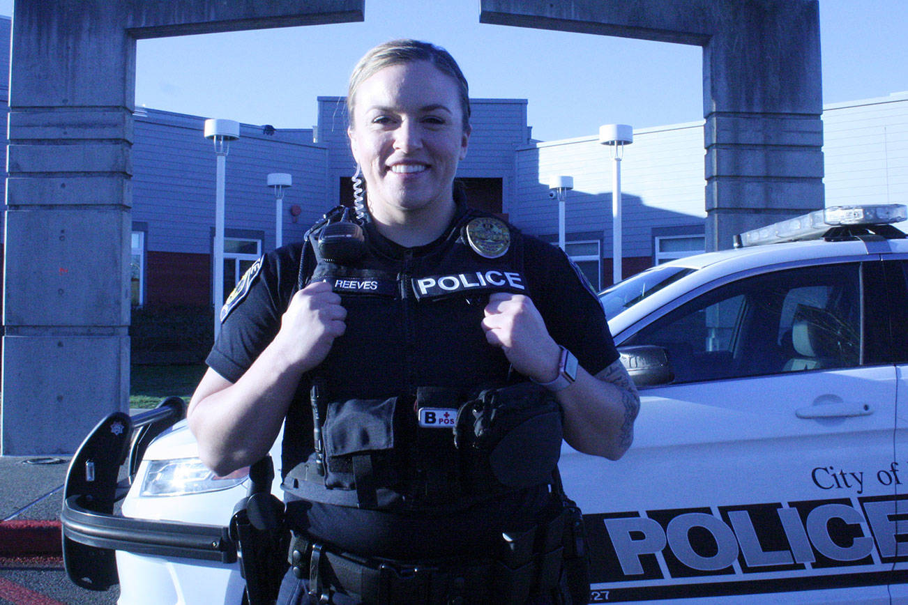 Enumclaw police officer Amanda Reeves will be assigned to Enumclaw High School as the first school resource officer. The position is a joint effort of the school district and police department. Photo by Kevin Hanson