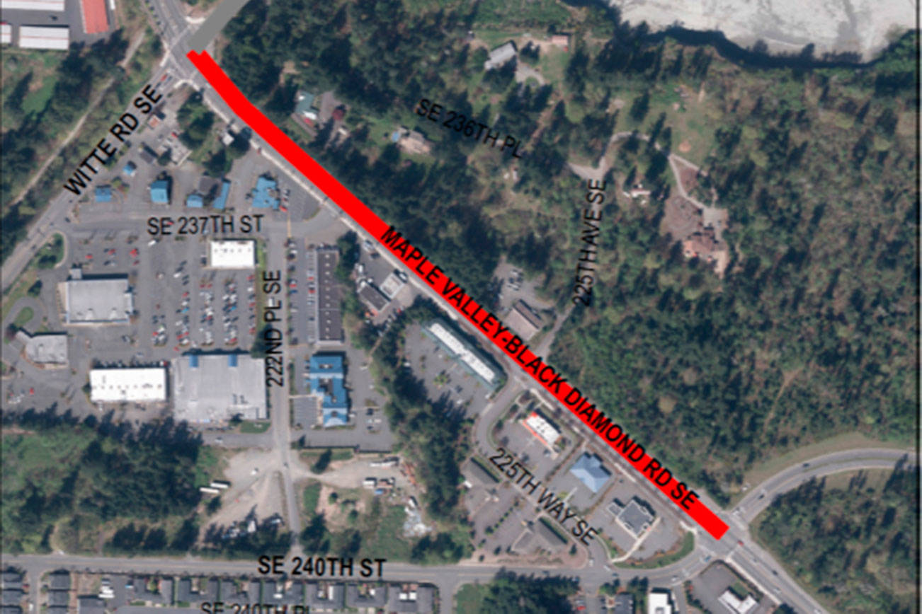 Image courtesy of the city of Maple Valley                                The city of Maple Valley’s state Route 169 improvements will be made between Witte Road Southeast and Southeast 240th Street, the stretch of road just southeast of the city’s SR 18 interchange.