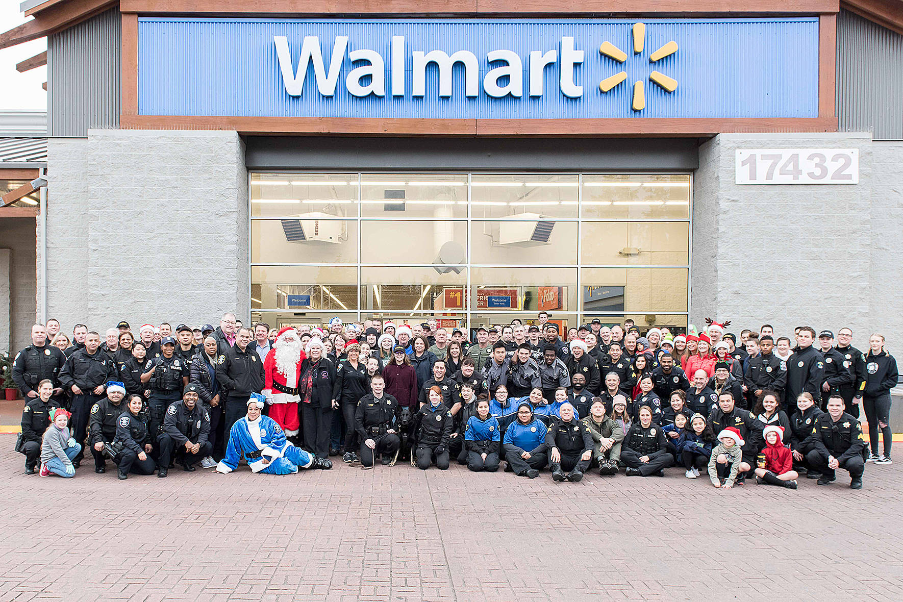 Shop With A Cop took place at the Covington Walmart where more than 600 children participated in the event and about 135 law enforcement personnel volunteered their time. Photo courtesy of Angela Van Liew