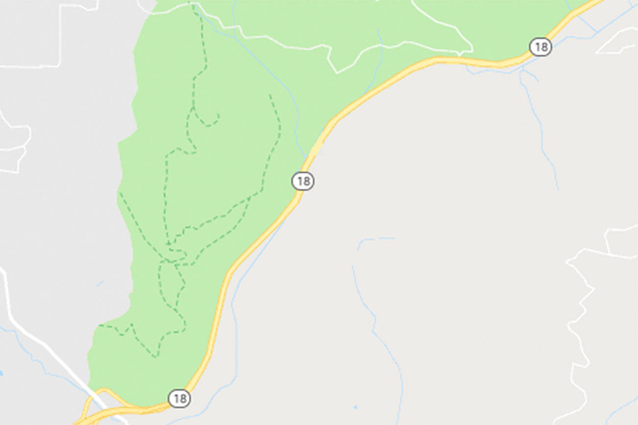 A screenshot of Highway 18 pulled from Google Maps.