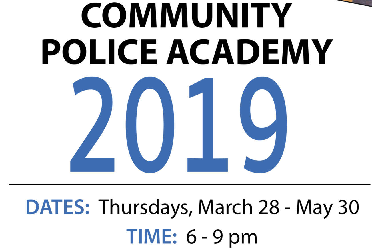 Registration for the 2019 Community Police Academy is now open