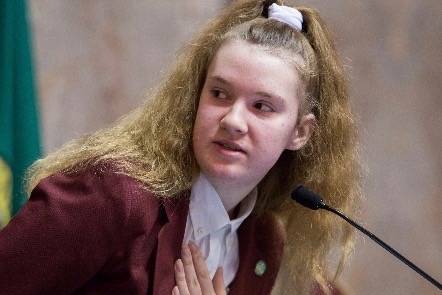 Paige the page: Kentlake student serves role for Sen. Das in Olympia