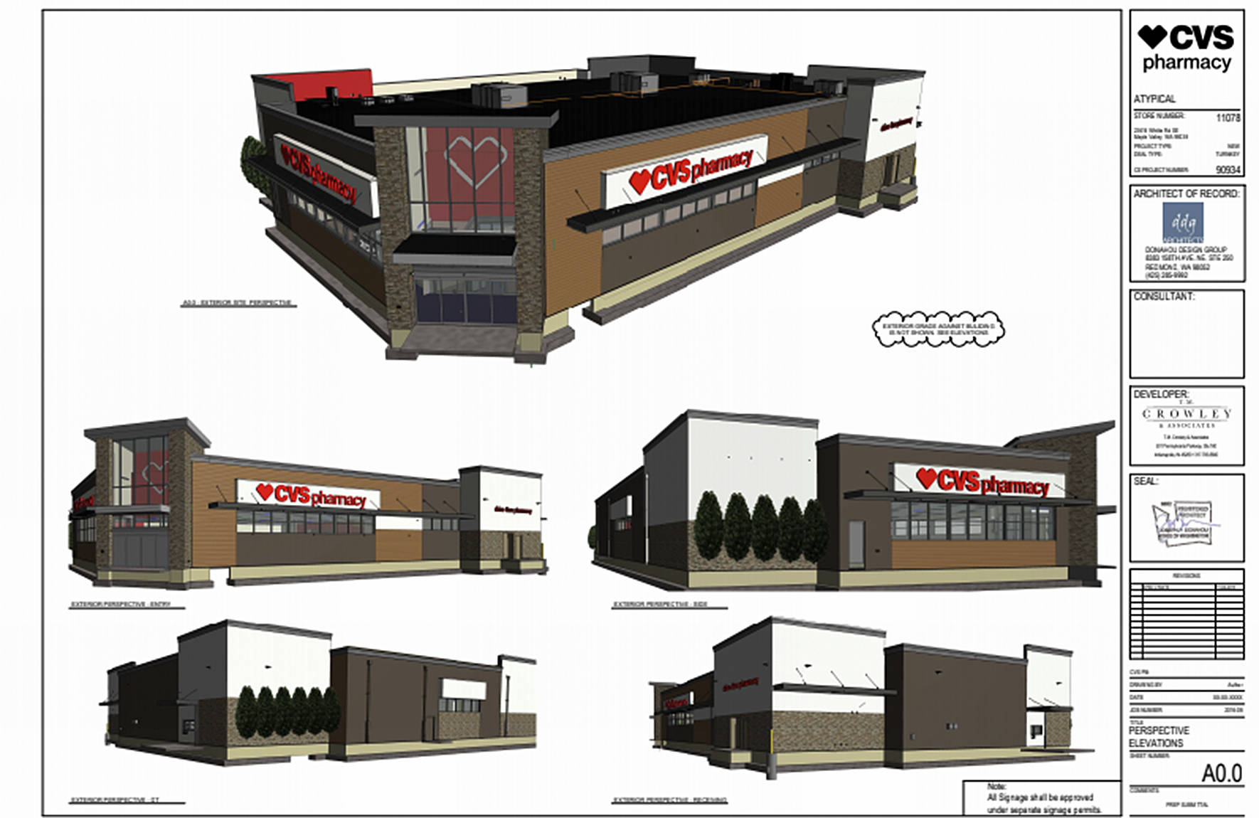 Submitted photo                                 A rendering of the CVS Pharmacy that is coming to Maple Valley.