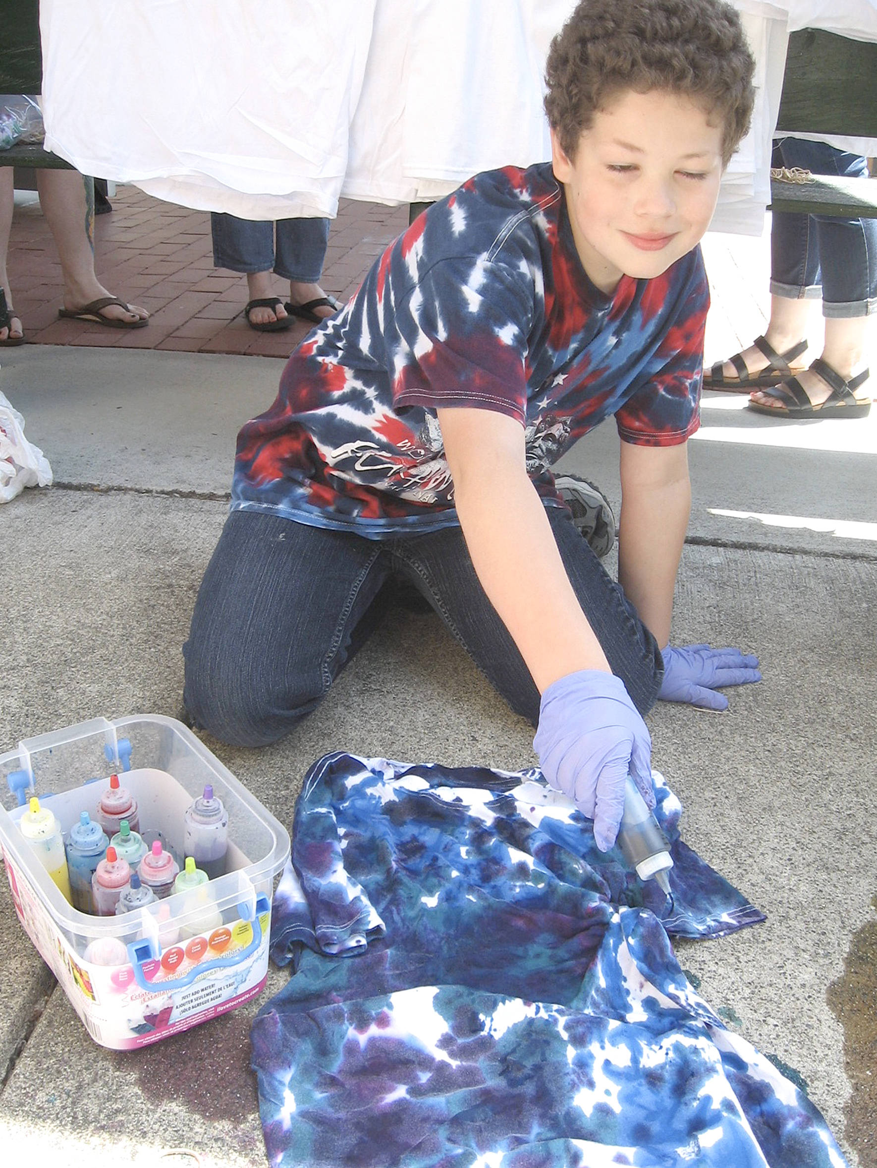 Logan Kantola, 9, from Tahoma Elementary School, says “All I wear is tie-dye.”                                Photo courtesy of D’Ann Tedford.