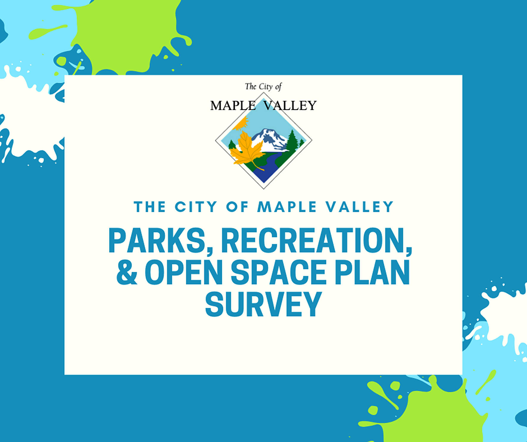 A park survey icon created by the City of Maple Valley.