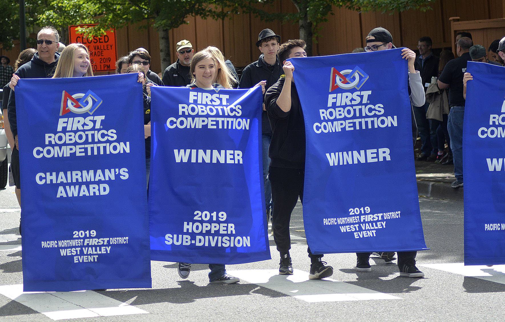 Bear Robotics show off their wins of the season during the Maple Valley Days Parade on June 8. Photo by Kayse Angel
