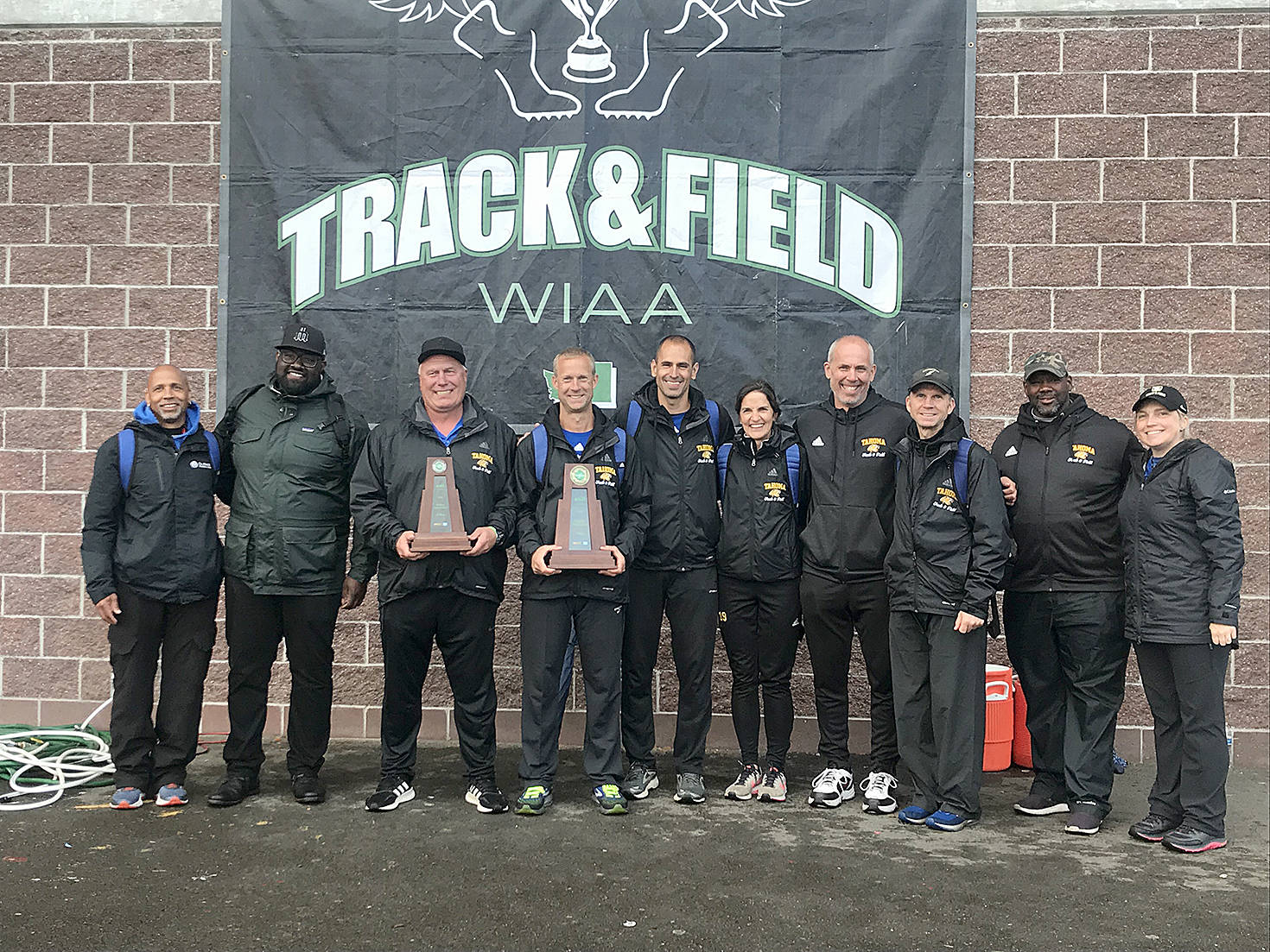 Tahoma track stars and track coaches both share state titles