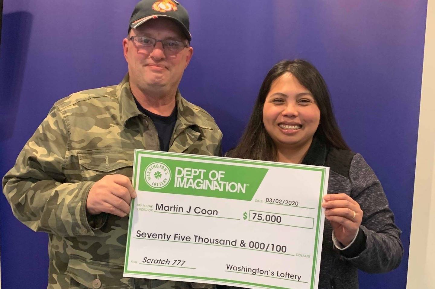 Covington man wins Washington’s Lottery