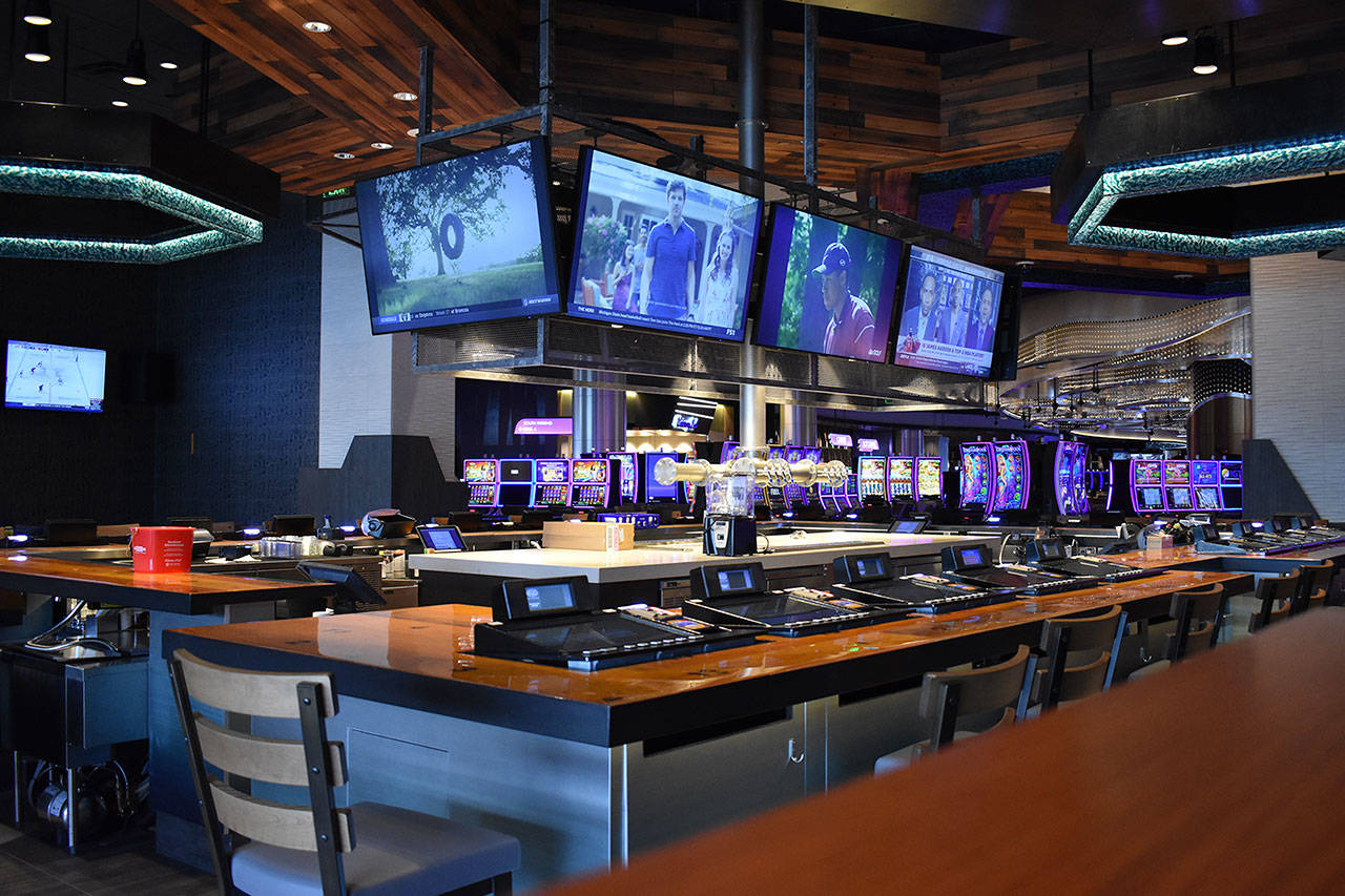 The sports bar at the new Emerald Queen Casino in Tacoma. COURTESY PHOTO, Emerald Queen