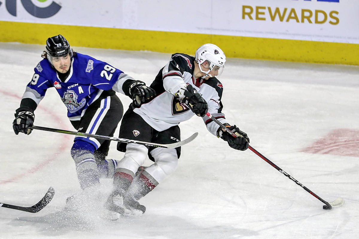 A come-from-behind 5-4 victory over the Victoria Royals gave the Vancouver Giants their second win in a row Tuesday night, March 30, in Kamloops (Allen Douglas/Special to Langley Advance Times)