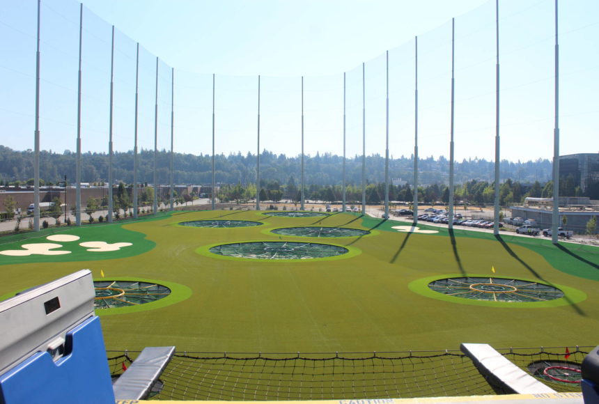<p>Unlike a driving range, Topgolf is for perfecting skills in accuracy and also fun. Photo by Bailey Jo Josie/Sound Publishing</p>